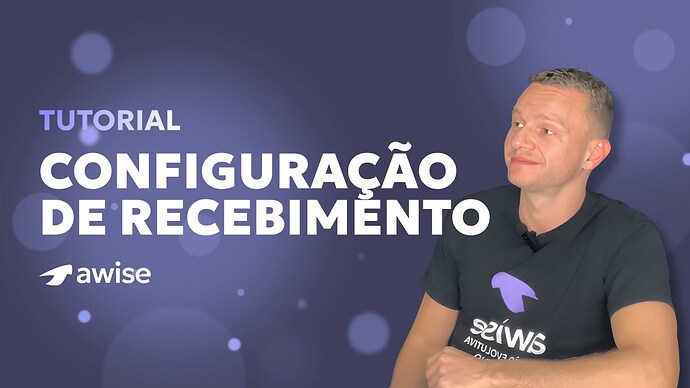 Configurações de pagamento/recebimento - Configurações - Awise